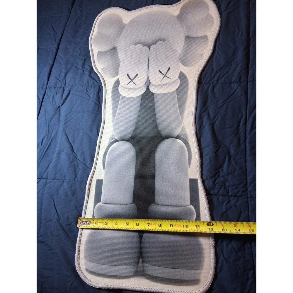 Kaws: First Companion Print‎ Area Rug Mat Super Soft Gray Bedroom Custom